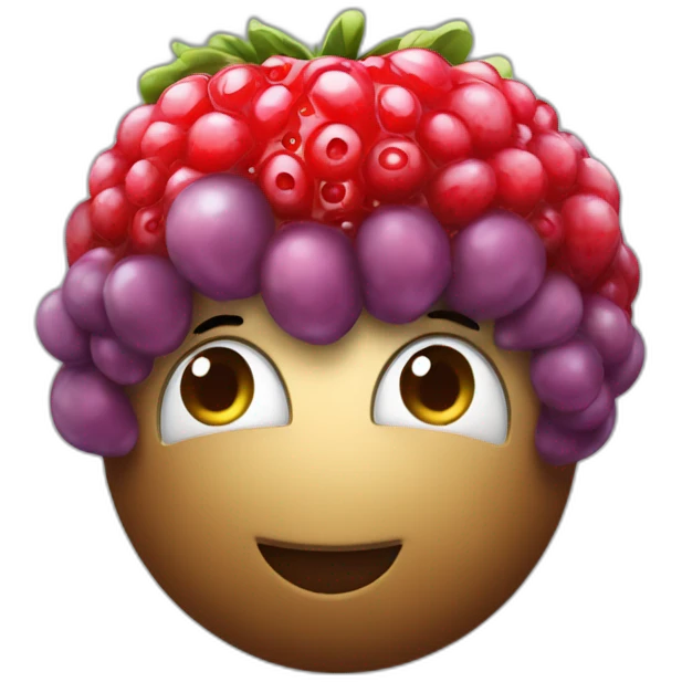 Fraise framboise myrtille emoji