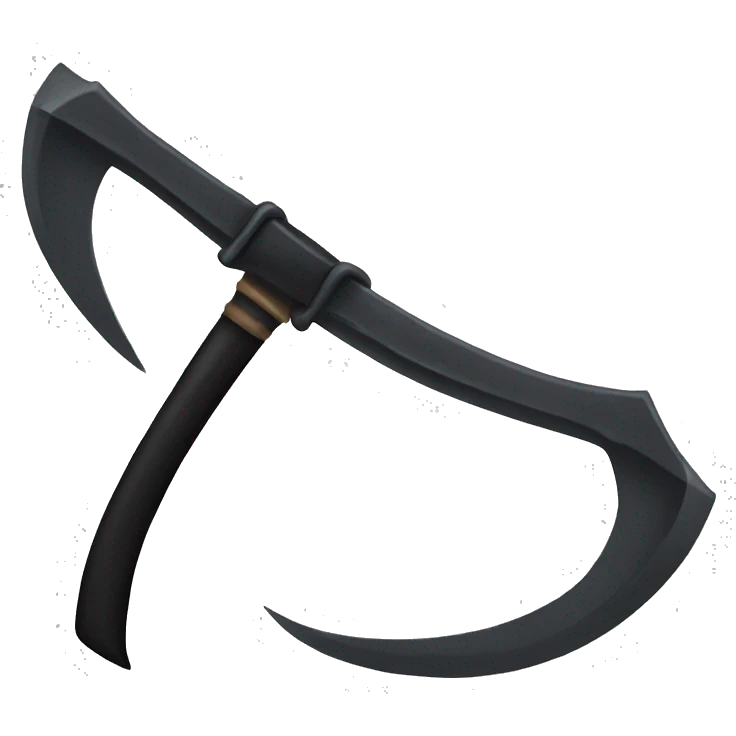 black scythe emoji
