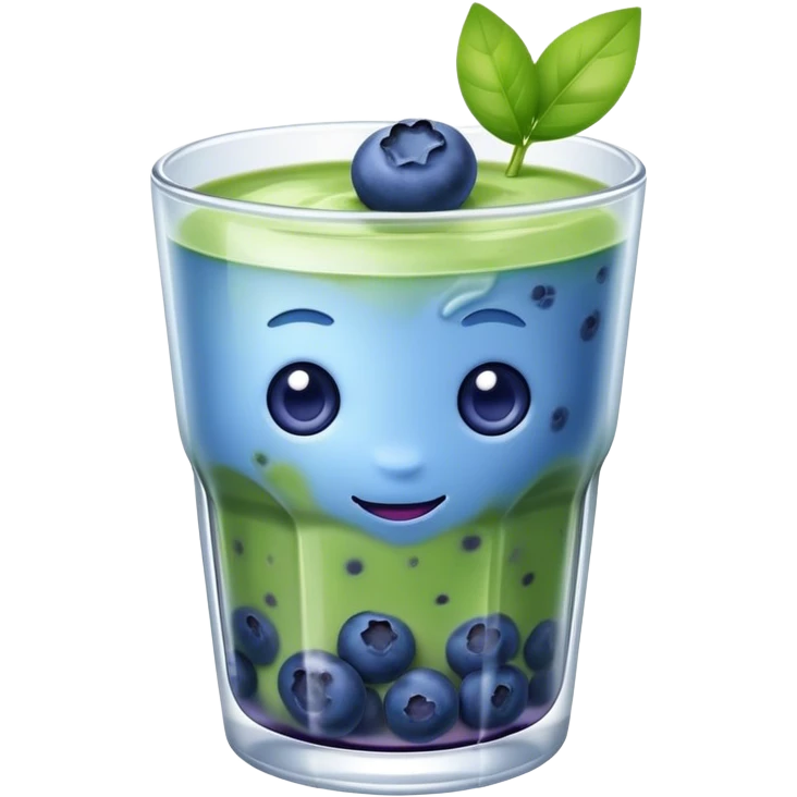 blueberry iced matcha emoji