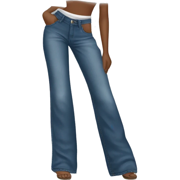 Long Wideleg jeans emoji