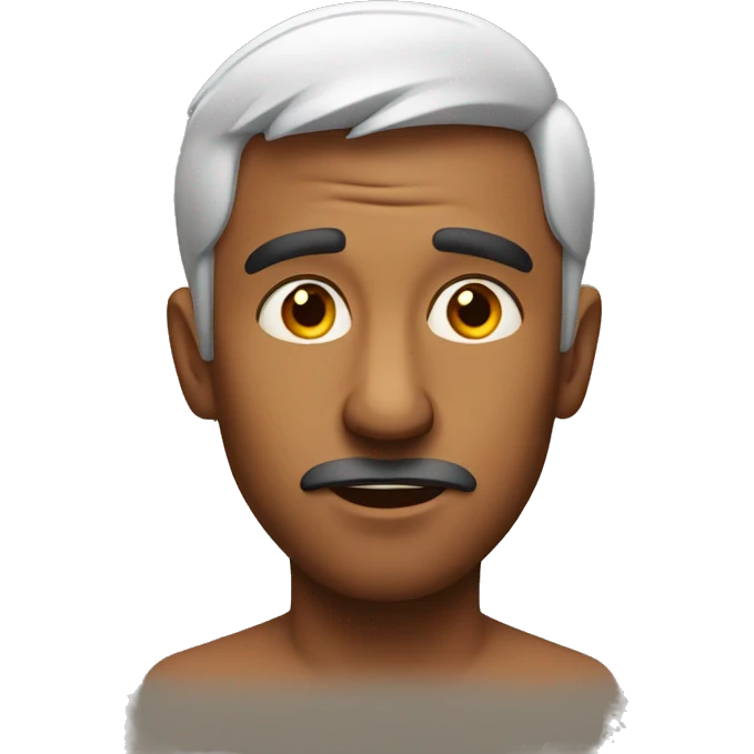 Indian man have a surprised  emoji