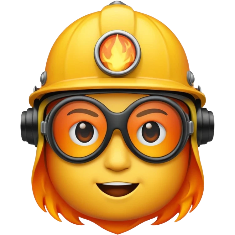 Attitude fire emoji with black goggle  emoji