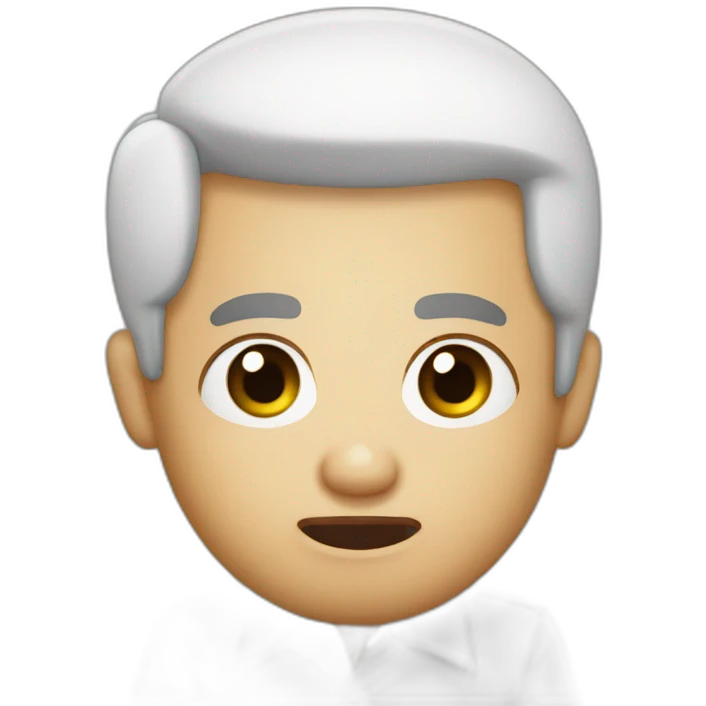 Jokowi white shirt shock emoji