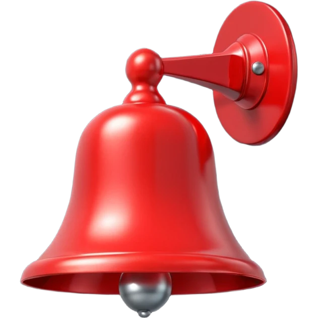 Red YouTube bell icon emoji