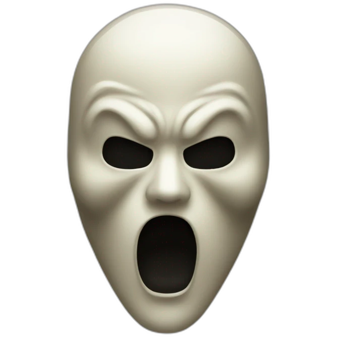 masque de scream emoji