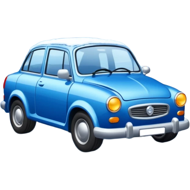 sprav cestarske auto s pluhom emoji