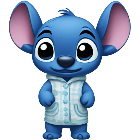 Cute stitch wearing pjs emoji