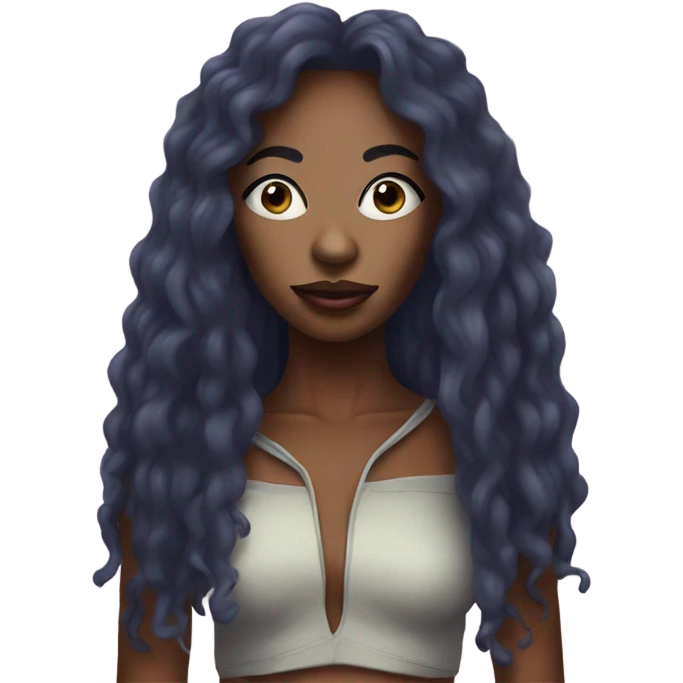 SZA as an alien emoji