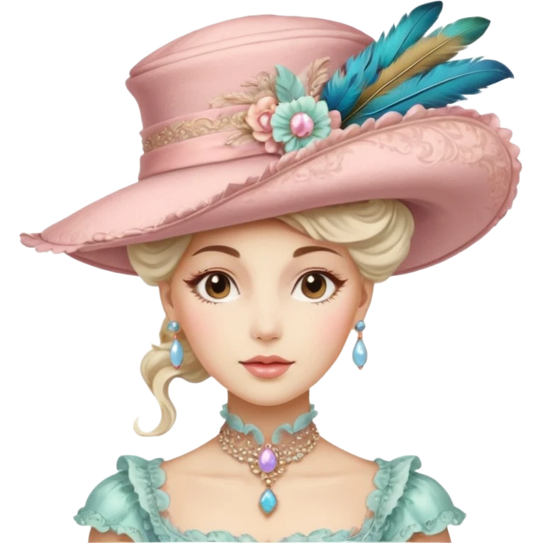 Vintage rococo (hat only) emoji