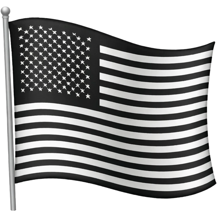 Black American flag emoji