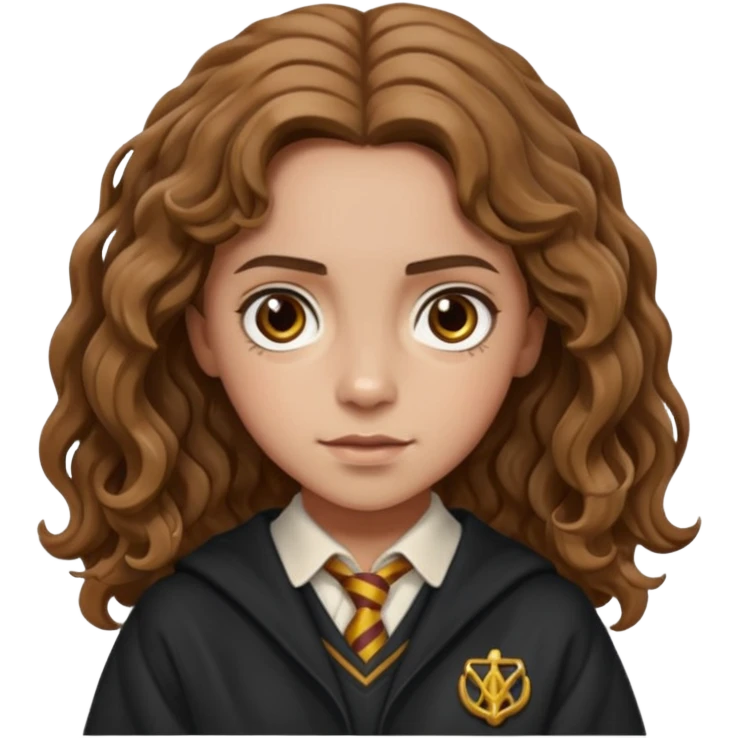 Beautiful Hermione Granger with wavy hair  emoji