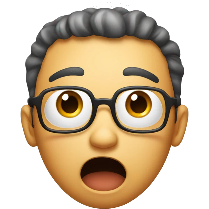 Shocked Face while speaking emoji