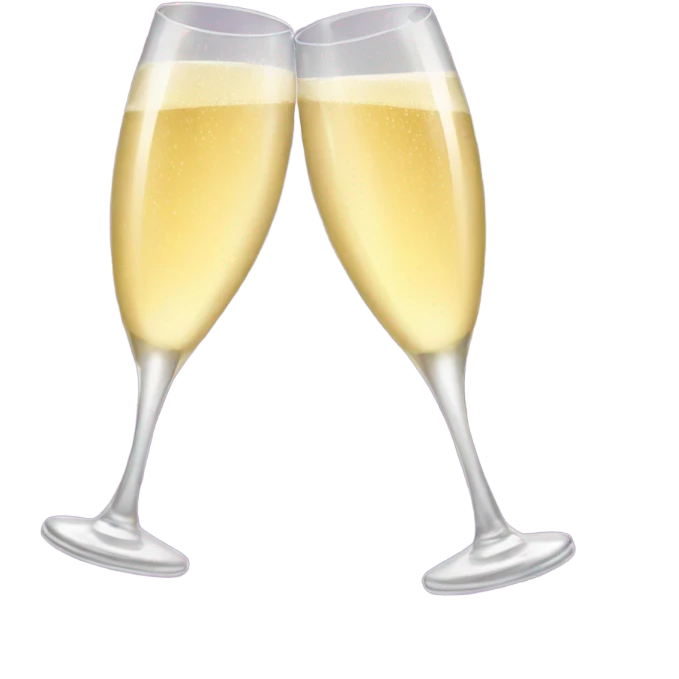 cheers champagne glasses emoji