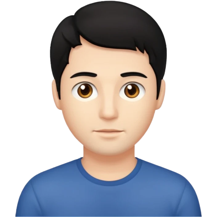 검정머리 30대 남성 제작 emoji