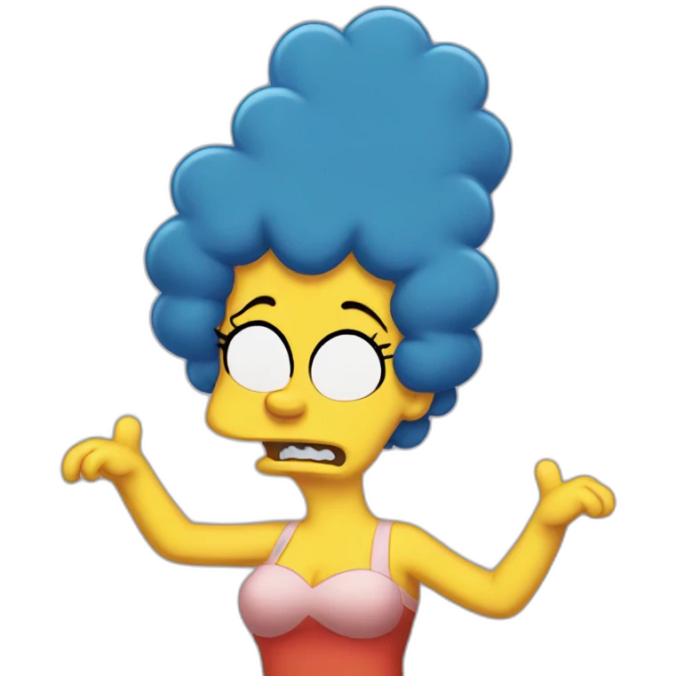Marge Simpson angry emoji