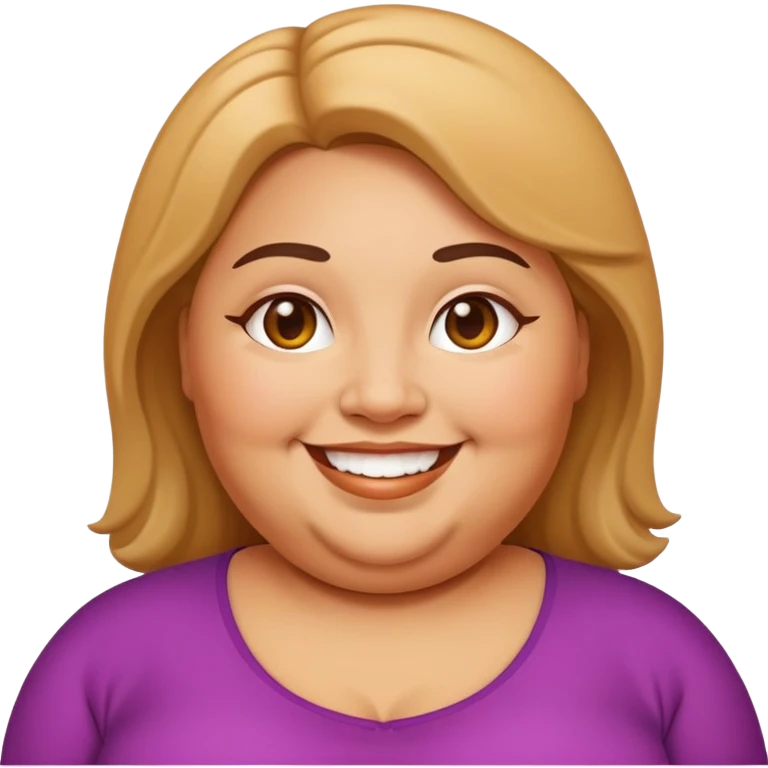 create a fat woman emoji ios style emoji