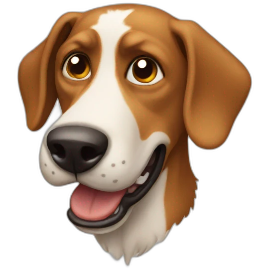 Stupid dog emoji