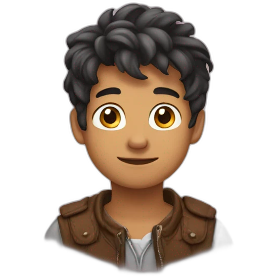 garçons brun emoji