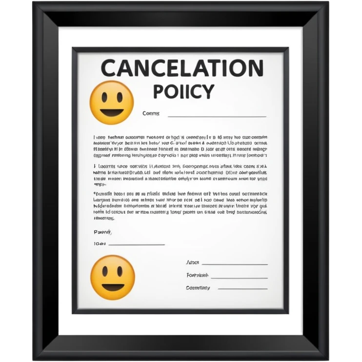 cancellation policy emoji