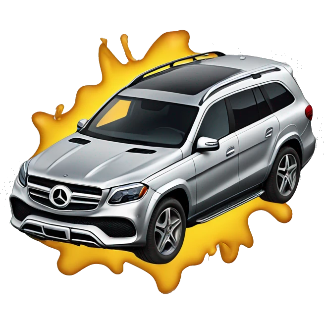 crashed mercedes GLS emoji