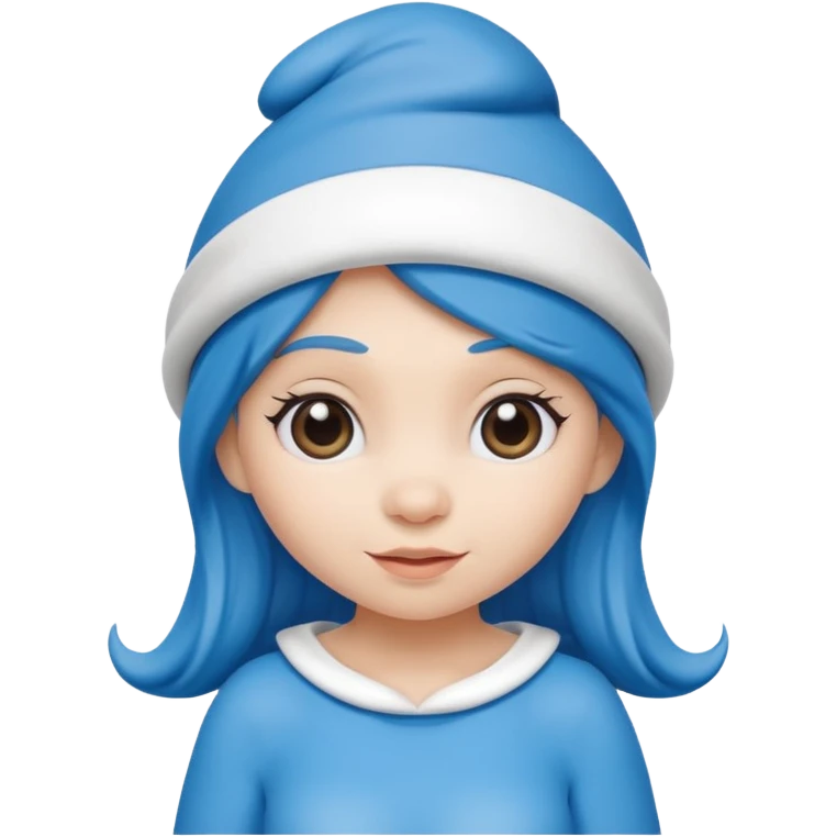 girl smurf  emoji