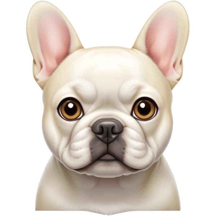 White frenchie emoji