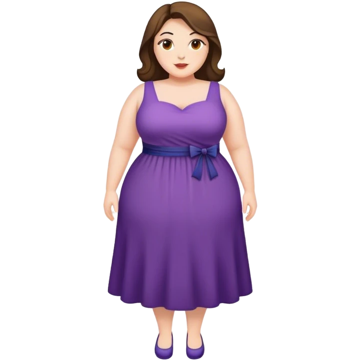 plus size in dress emoji