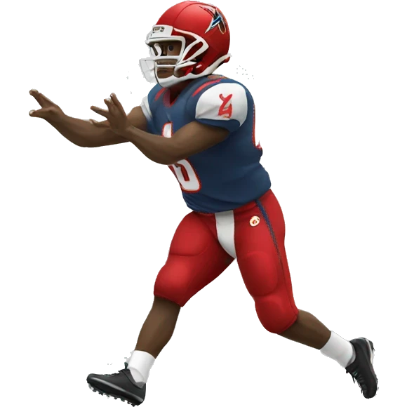 A football player throwing a football emoji