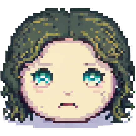 Blue screen with tiny ":(" face emoji