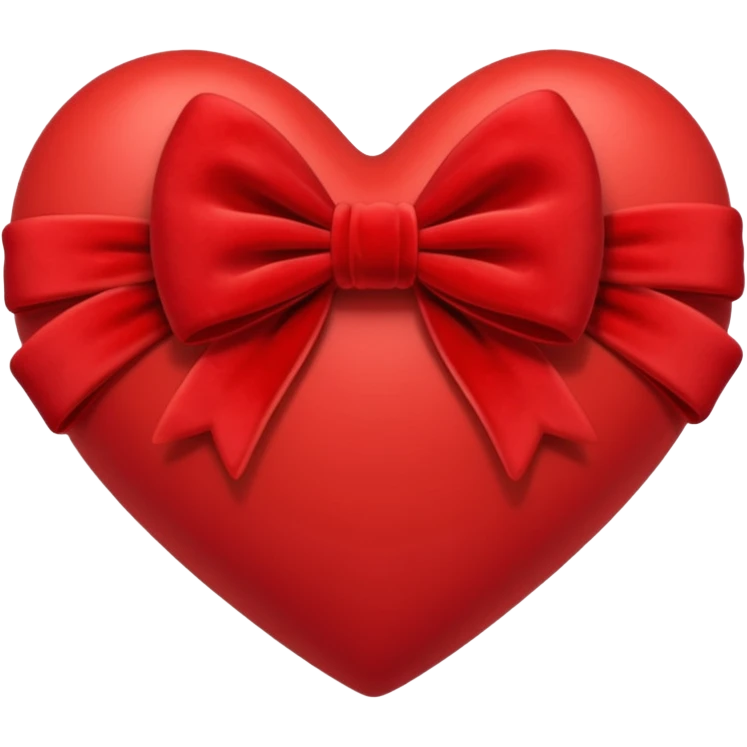 heart with a velvet bow emoji