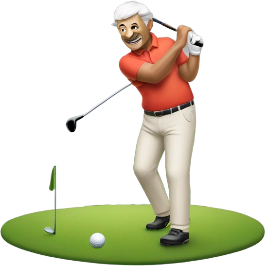 Don Bouc playing golf emoji