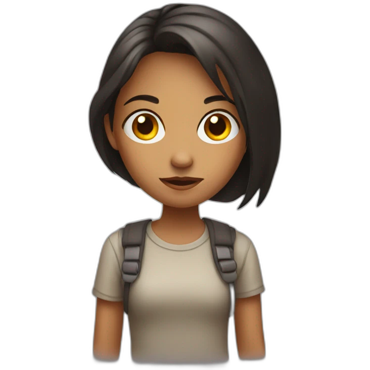 girl lurking emoji