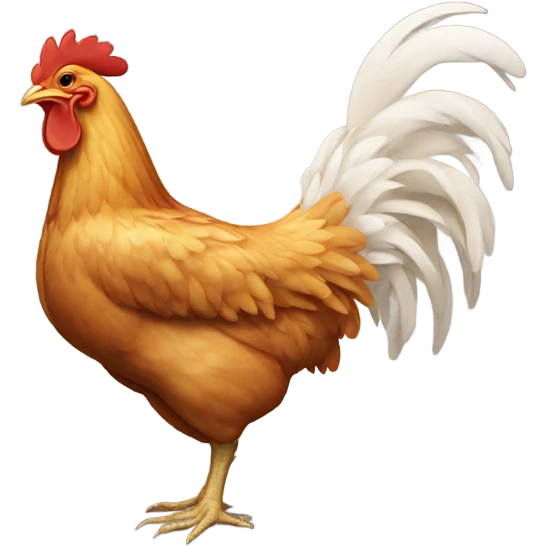 Chicken celebrating  emoji