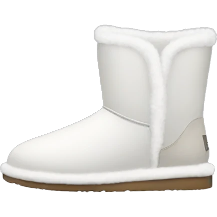 white UGG shoes emoji
