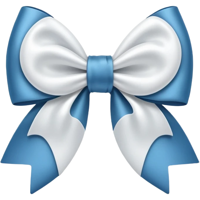 White bow on white bow emoji