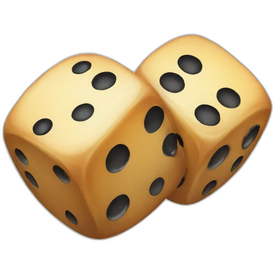 two rolling dices emoji