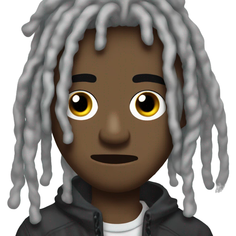 lil uzi vert with a dull face emoji