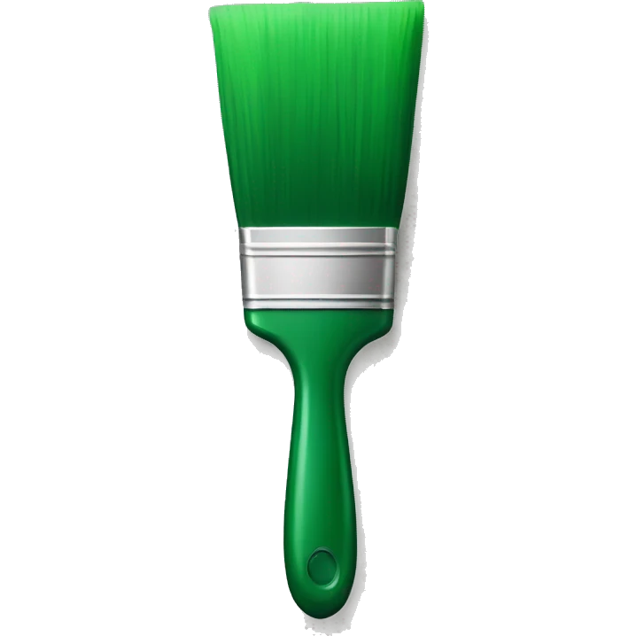 Green paintbrush emoji