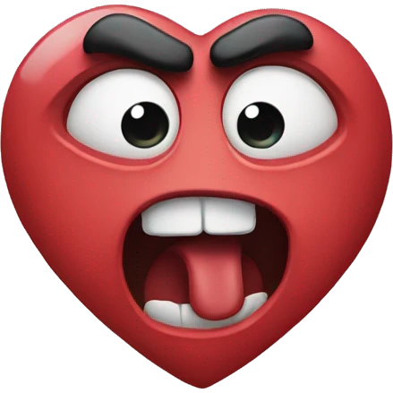 angry heart emoji