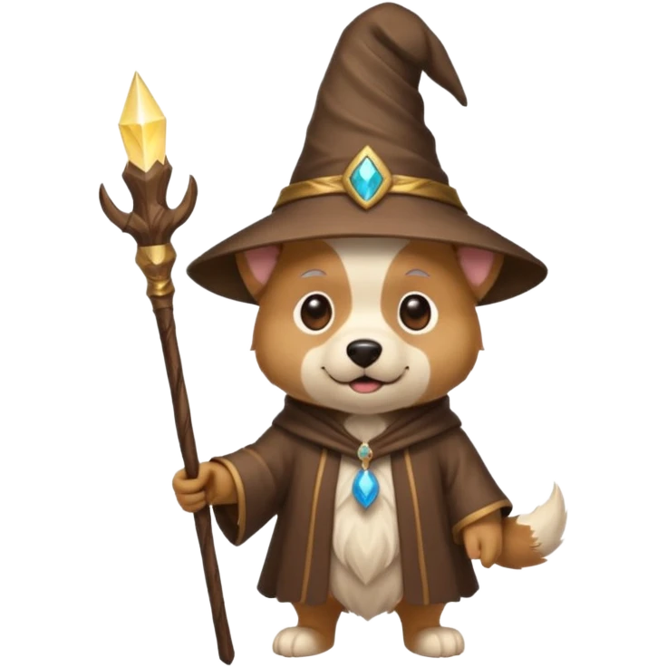Dog wizard emoji