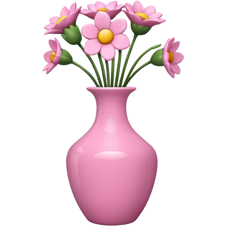 Pink flower vase emoji