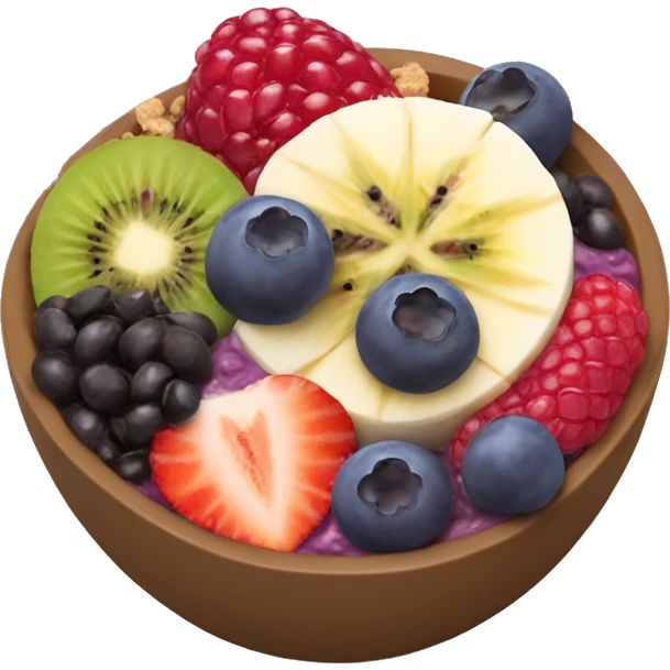 acai bowl with toppings emoji