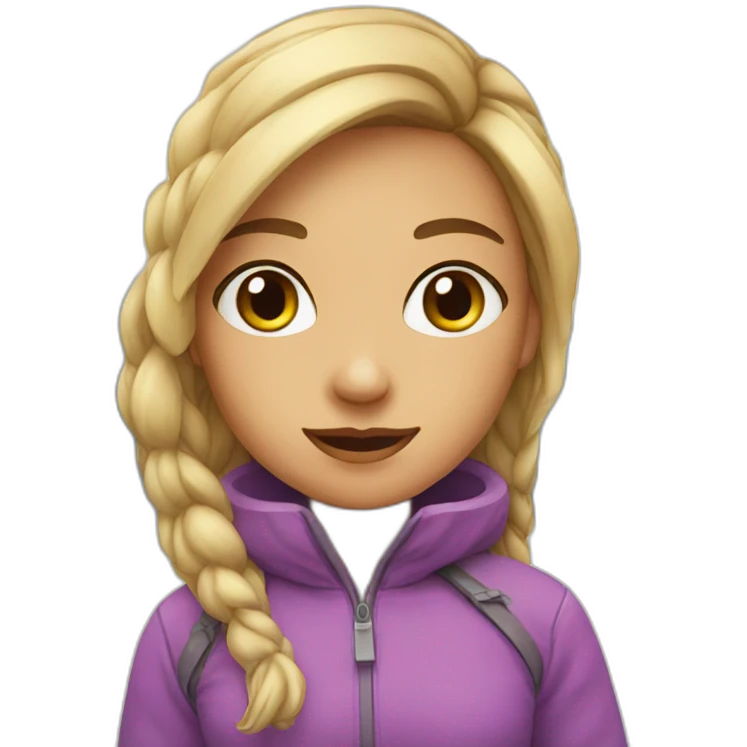 girl-sat-ice-mountain emoji
