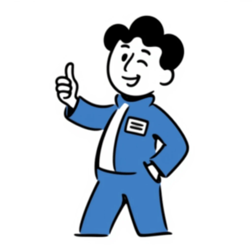 Vault Boy from Fallout giving a thumbs-up emoji