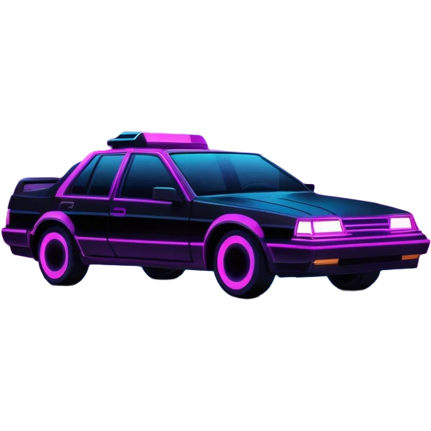 Dark night cyberpunk, cybercore, vaporwave aesthetic emoji