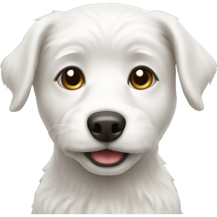 Little white dog emoji