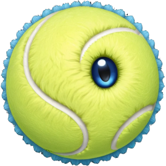 full blue tennis ball emoji