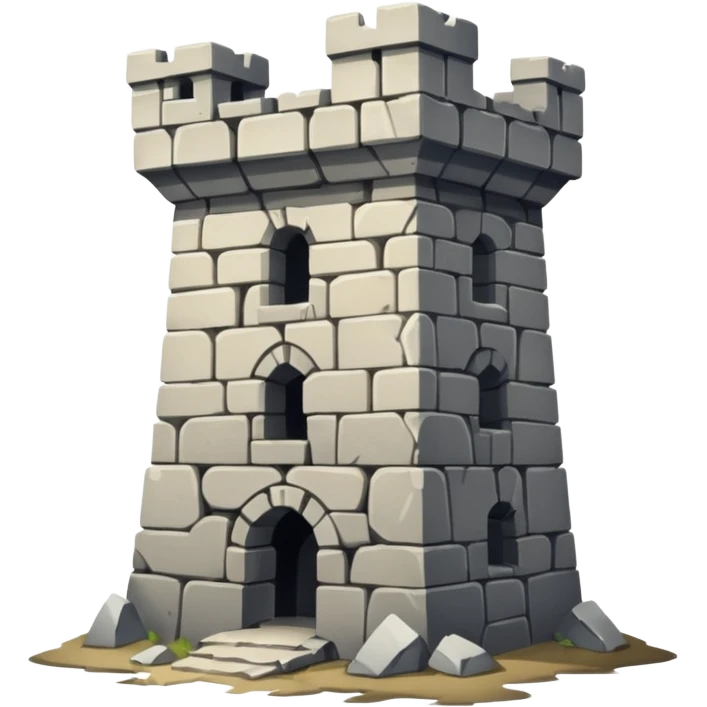 Ruined war tower emoji