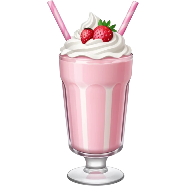 Milkshake de morango emoji