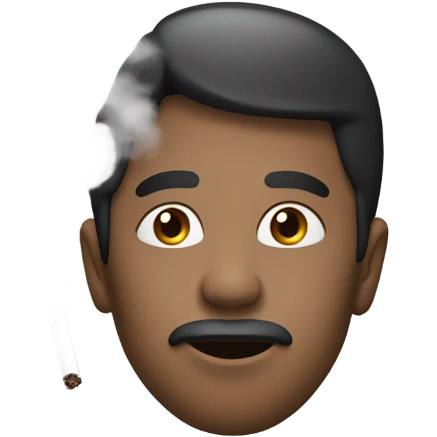 smoke coming out of nose  emoji